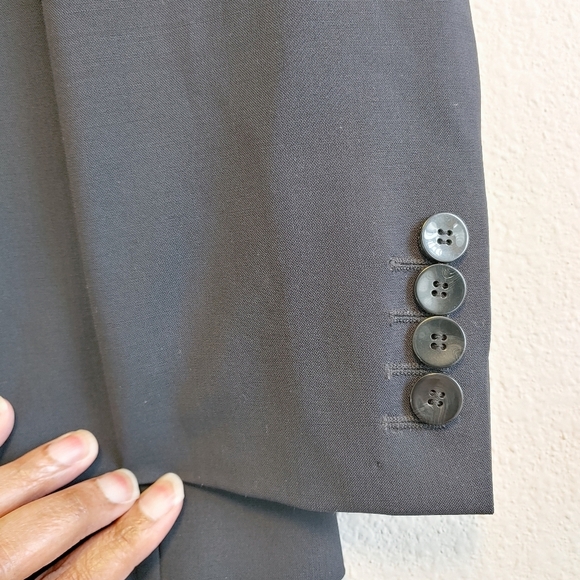 Boss Hugo Boss Women's Jabina Wool Blend Jacket Sz 10 Minimalist Classic Preppy - Picture 6 of 14